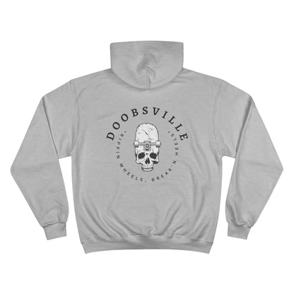 "rippin wheels , breakin heels" doobsville hoodie