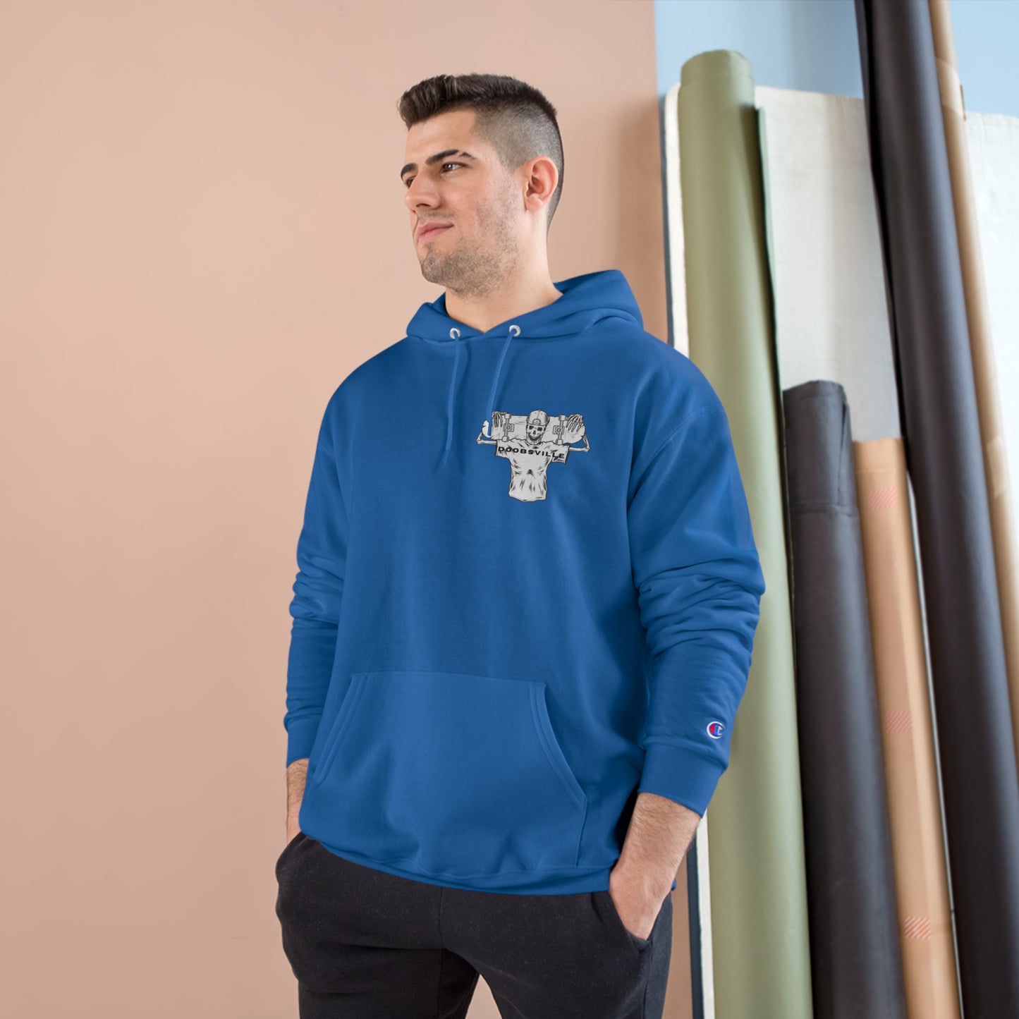 "rippin wheels , breakin heels" doobsville hoodie