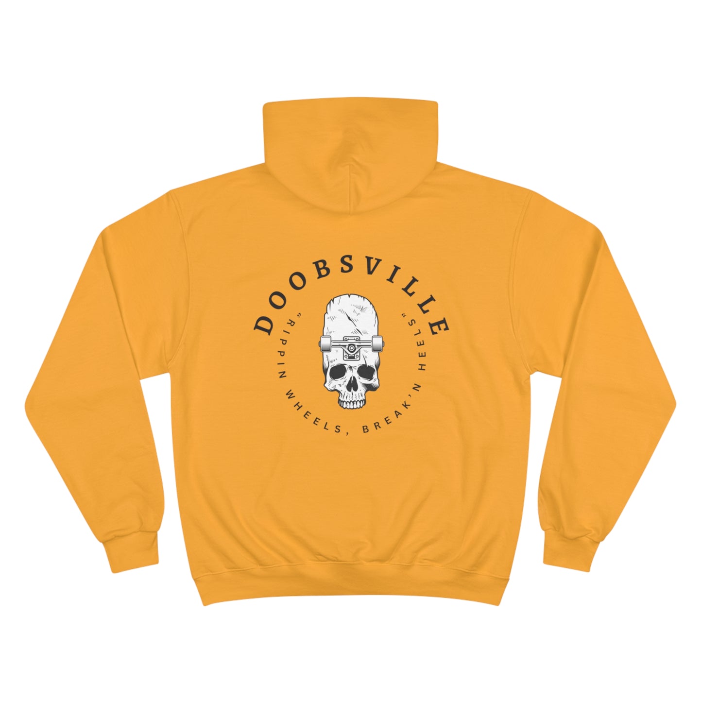 "rippin wheels , breakin heels" doobsville hoodie