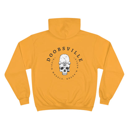 "rippin wheels , breakin heels" doobsville hoodie