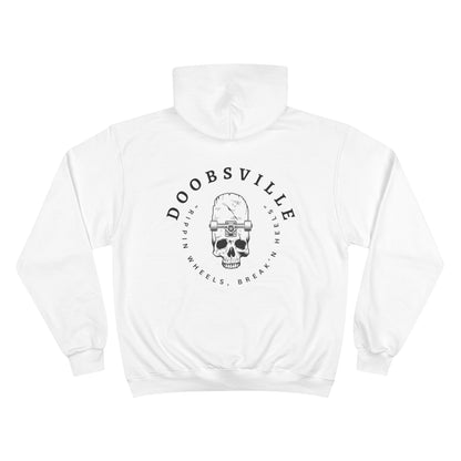 "rippin wheels , breakin heels" doobsville hoodie
