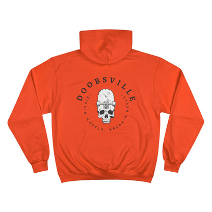 "rippin wheels , breakin heels" doobsville hoodie