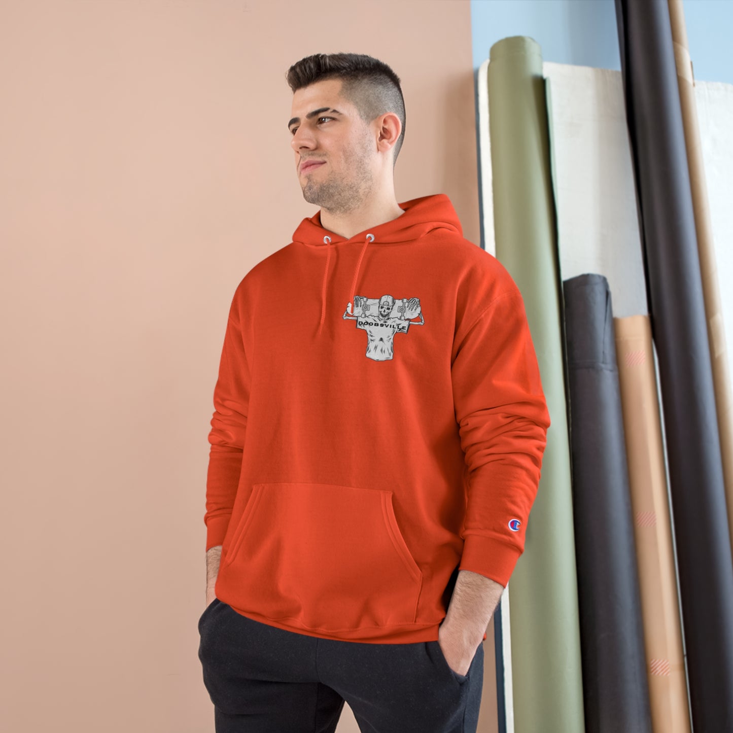 "rippin wheels , breakin heels" doobsville hoodie