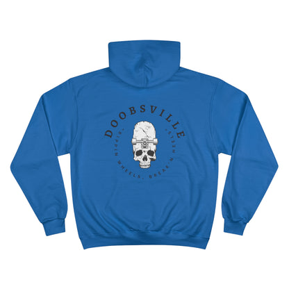 "rippin wheels , breakin heels" doobsville hoodie