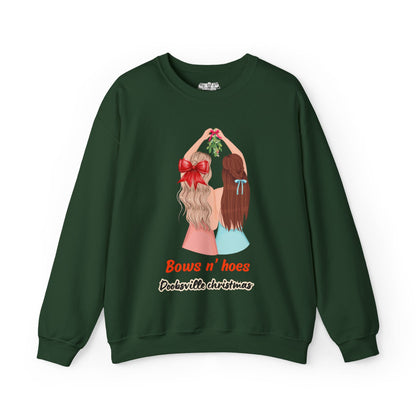 bows and hoes doobsville sweatshirt