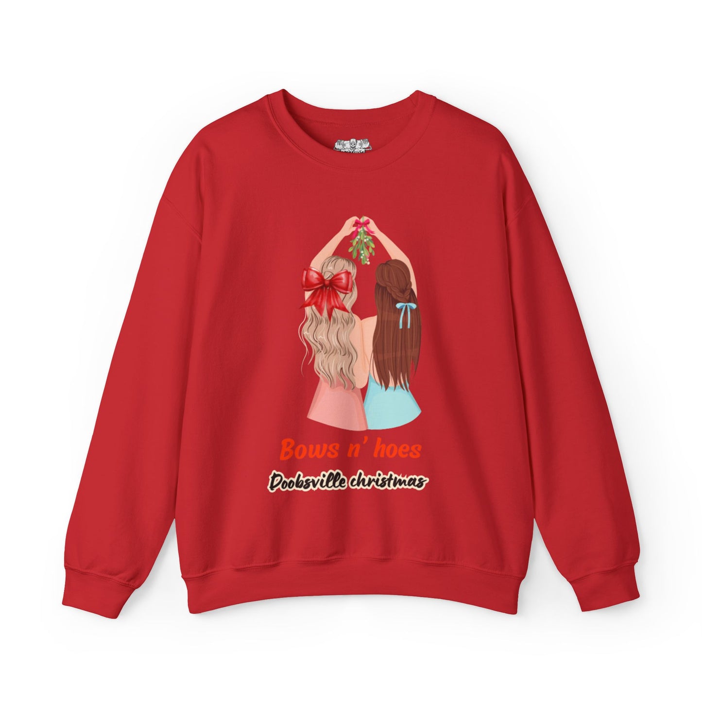 bows and hoes doobsville sweatshirt